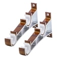 thumbnail image 1 of HLONK 2 PCS Curtain Rod Bracket Curtain Rails Curtain Bar Curtain Rod Extender Insert Double Curtain Bracket, 1 of 4