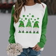 thumbnail image 1 of Mode Hoodies pour Femmes 2023 Mode de la Saint-Patrick Imprimé Blouse Ample à Manches Longues Col Rond Pull Décontracté Tops Sweat-Shirt 50 % de Réduction Liquidation Costumes Halloween/noël, 1 of 5