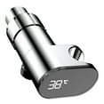 thumbnail image 1 of Bgsha Digital Display Adapter Shower Head Holder Home Bathroom Electroplating Dual Display Temperature Readings Digital Shower, 1 of 9