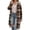 ADE30-Brown, variant on Fall Jackets For Women Trendy Casual Winter Coat Long Cardigans Lapel Button Down Plaid Shirt Checkered Winter Jacket Hot Pink L