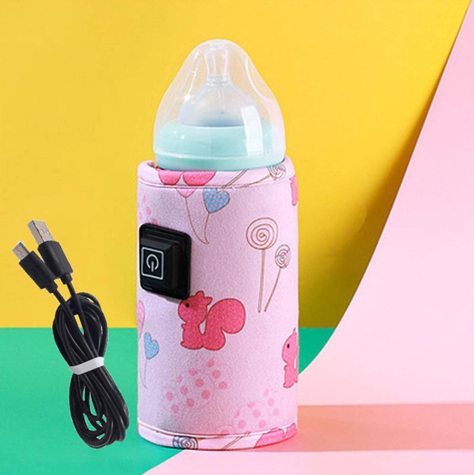 Specollect 2 Pcs Portable Milk Warmer with Smart Temperature Control for Travel Home Car Use USB Powered Bottle Heater for Constant Warmth