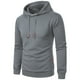 thumbnail image 4 of pstuiky hombres de manga larga, Blusa de manga larga con capucha y cordón de color liso para hombre Tops de hombre s, 4 of 5