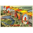 thumbnail image 2 of Art.com Greetings from Houston, Texas Stretched Canvas Print Wall Art, 36" x 24", 2 of 4
