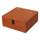 thumbnail image 4 of Contenedor de almacenamiento portátil de forma cuadrada de madera, adorable y práctico. marrón 23x23x10cm, 4 of 9