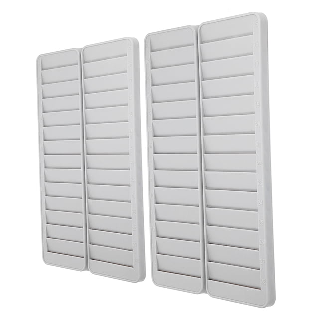 CIMAXIC 2Pcs Sturdy Plastic Time Cards Rack for Warehouse and Office Label Organization