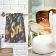 thumbnail image 7 of Yayeee 100% Cotton Hand Towels for Bathroom 16" x 28" Soft Absorbent Kitchen Towel, Black Sardines Pattern, 7 of 7
