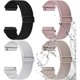 thumbnail image 1 of wonima11 Water-resistant Quick Release Watch Bands 18mm 20mm 22mm 4 Pack Nylon Elastic Braided Watch Straps, Soft Adjustable Solo Loop Wristband for Women Men, 1 of 1