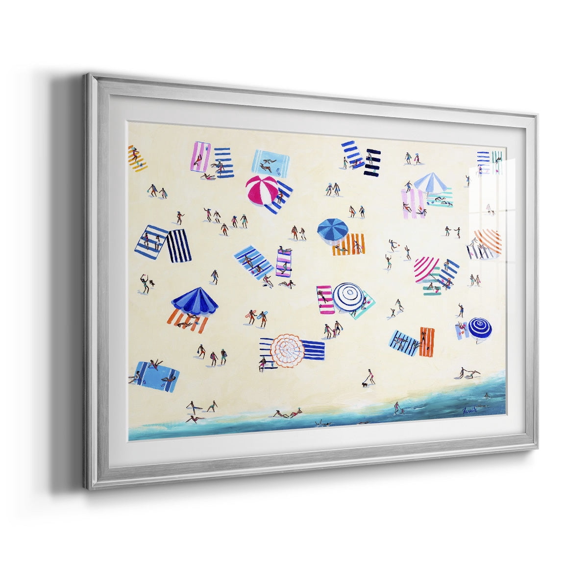 Colorful Beach Premium Framed Print - Ready to Hang