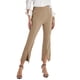 thumbnail image 2 of VISgogo Pantalones recortados casuales para mujer, cintura alta, color sólido, pierna acampanada, pantalones divididos con bolsillos VISgogo  moda, 2 of 6