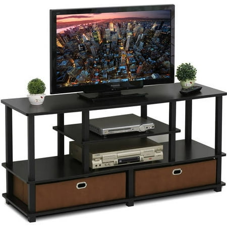 Furinno Jaya Tv Stand For Up To 50 Tvs With Storage Bin Furinno Jaya Tv Stand For Up To 50 Tvs With Storage Bin 15119exbkbr