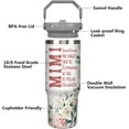 thumbnail image 6 of 30oz Grandma Tumbler with Handle and Straw, Stainless Steel Insulated Nana Cup with Top Handle and Lid, Grandma Coofee Mug Christmas Birthday Gifts for Grammy/Gigi/Mimi, 6 of 7