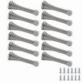 thumbnail image 1 of Brushed Nickel Spring Door Stops, 12-Pack, Durable and Stylish Wall Protectors for Home and Office Use, 1 of 5