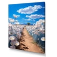 thumbnail image 2 of Designart "White Flowers in a Meadow Beneath a Blue Sky" Floral Wall Art Print, 2 of 5