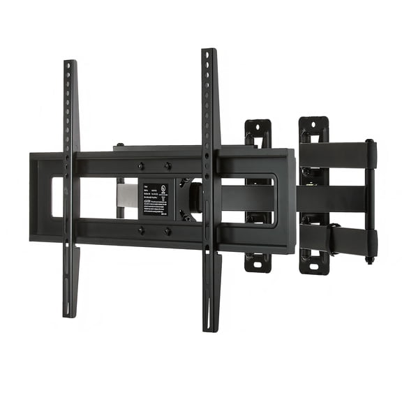 onn Corner Full Motion TV Mount for 37" to 70" TVs, UL Listed, swivel ±60°, up to ±20°Tilting