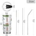 thumbnail image 3 of SKYSONIC Cute Boat & Gull 12 oz Stainless Steel Insulated Mug, Double Vacuum Insulated Travel Mug with Lid and Straw, 3 of 7