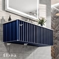 thumbnail image 2 of Eviva Dolce Vita 48 Ocean Blue Wall Mount Vanity with Solid Surface Integrated Sink, 2 of 5