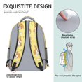 thumbnail image 5 of Corgi and Bone Yellow Pattern Backpack for School, Cute School Bag with Adjustable Shoulder Straps and Padded Back, 15.3"x11"x6.7", 5 of 5