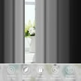 thumbnail image 6 of Black Grey Ombre Blackout Curtains for Bedroom,Room Darkening Curtains for Living Room,52x63 Inch,2 Panels, 6 of 7
