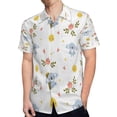 thumbnail image 4 of High Quality Hawaiian Shirts for Men Short Sleeve Aloha Beach Shirt Floral Summer Casual Button Down Shirts Blouses QXS4ZA, 4 of 7