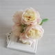 thumbnail image 3 of Flores artificiales Peonía Sincero Peonía de seda Ramo de boda Champán, 3 of 9