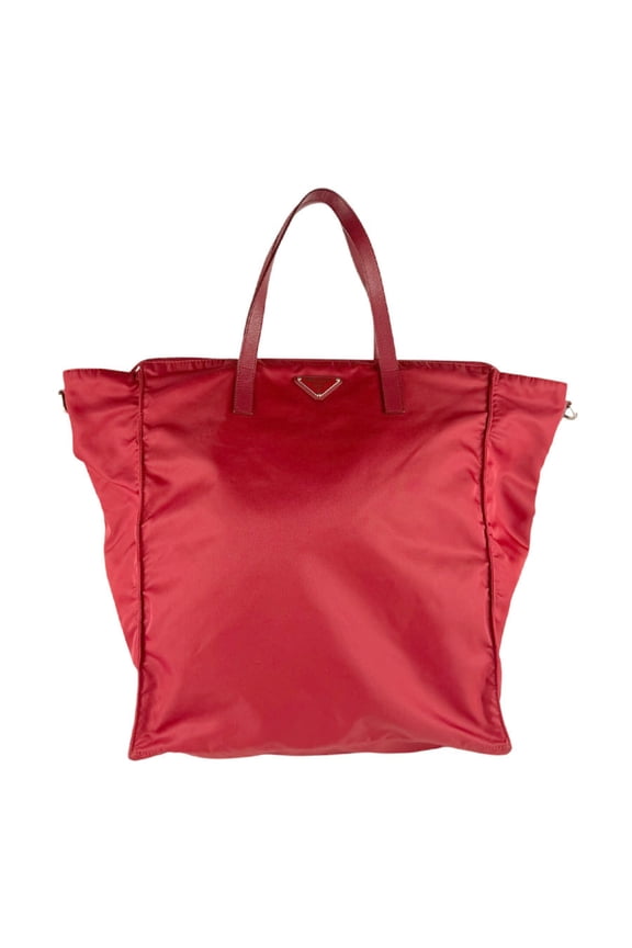 Pre-Owned Prada PRADA Shoulder Bag Handbag Nylon Red Men's Women's z9544
