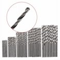 thumbnail image 3 of 50Pcs 1/1.5/2/2.5/3mm High Speed Steel Titanium Plated Twist Drill Bit Set Tool, 3 of 6