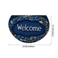 thumbnail image 3 of Semicircle Entrance Door Mat - Polyester Fiber Foot Mat with Non-Slip Backing for Kitchen Bathroom Laundry Room - Absorbent and Quick Drying Floor Rug, 3 of 6