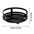 thumbnail image 2 of Rotating Kitchen Storage Shelf Rack, 360° Rotating Fruit and Vegetable Storage Baskets,Multi-Layer Storage Shelf for Kitchen,Living,Room and Bathroom (Black,1-Tier), 2 of 7