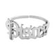thumbnail image 2 of Anillos para mujer, regalos para mujer, aretes de acero inoxidable con apertura de doce letras inglesas, 2 of 2