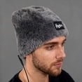 thumbnail image 2 of jobturf Winter Hats for Men Soft Comfy Warm Fuzzy Beanie Trendy Solid Color Skull Cap Windproof Snow Ski Beanies Hat for Cold Weather, 2 of 7
