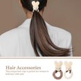 thumbnail image 3 of 4pcs Elastic Hair Ropes Bunny Shaped Hair Rings Hair Band Hair Accessories (Mixed Style), 3 of 4