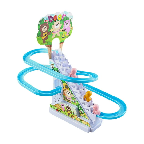 Juguete para subir escaleras, divertido juguete de montaña rusa, juguete de interior DIY para niños. tres osos