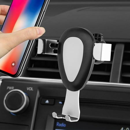 Gravity Car Phone Mount, EEEKit Hands Free Auto Lock Air Vent Car Phone Holder Compatible with iPhone XS MAX X XR 8 7 6 Plus Samsung S10 S10E S9 S8 Plus S7 Edge
