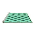 thumbnail image 2 of Ahgly Company Machine Washable Indoor Rectangle Solid Turquoise Blue Modern Area Rugs, 4' x 6', 2 of 4