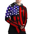 thumbnail image 7 of WELIGU Men's UPF 50+ Sun Protection Hoodie Shirt Long Sleeve SPF Fishing Outdoor UV Hiking Lightweight Shirts Guoqi-Black-XXL, 7 of 7