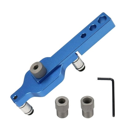 

Dowel Drill Joinery s Woodworking Positioning Tool 6/8/10mm Drills Hole Punch Steel DIY Woodworking Punching Tool for Household Carpenter with Wrench