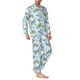 thumbnail image 2 of Balery Colorful Sea Turtle Pijama para Hombre de Dos Piezas con Manga Larga, Conjunto de Dormir y Descanso Suave con Bolsillos-Small, 2 of 7