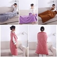 thumbnail image 3 of NOVELAR Personal USB Heated Throw, 29.5 x 47.2 in, Lightweight & Compact for On-the-Go Use, Electric Warming Blanket for Chairs, Travel, or Home, 3 of 7