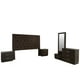 thumbnail image 1 of Recamara Kessa Muebles  Eva King Size 5 Piezas Café, 1 of 19