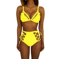 thumbnail image 2 of Yoodem Swimsuit for Women One Piece Swimsuit Women Womens Push Up Bikini Set Swimsuit Swimwear Brazilian Bathing Suit Tankini Swimsuits for Women Yellow L, 2 of 4