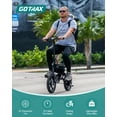 thumbnail image 5 of Gotrax Nano 14" Folding Adult Electric Bike,15.5mph 36V 350W Peak Foldable City Bike With LED Light,Black, 5 of 13