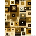 thumbnail image 2 of Allstar Brown Modern Contemporary Casual Formal Brown Area Rug (7' 10" x 10' 2"), 2 of 6