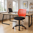 thumbnail image 2 of Homy Casa Lot de 2 chaises de bureau compactes à roulettes pour étudiants, 2 of 10