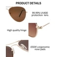 thumbnail image 4 of Gafas de sol JOOX Polarized Aviator para mujer y hombre UV400, 4 of 6
