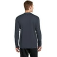 thumbnail image 2 of Sport-Tek RacerMesh Long Sleeve Tee (ST340LS) Graphite Grey, M, 2 of 2