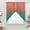 Green Orange, variant on Teal Ombre Swag Valances for Windows, Kitchen Curtains 36 Inch Length 2 Panels Set, Contemporary Gradient Abstract Art Short Curtains for Small Windows Rod Pocket Cafe Curtains Drapes 28"x36"