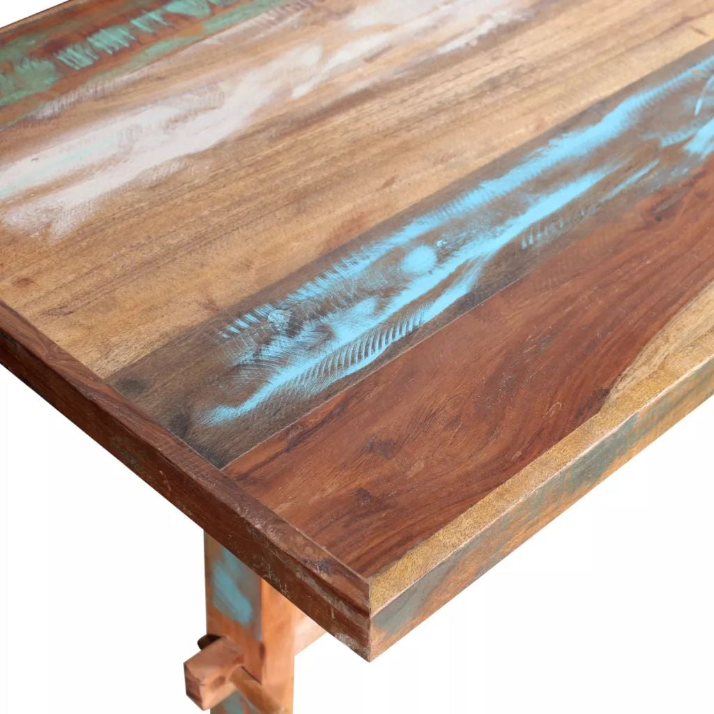 Kepooman Kitchen Solid Reclaimed Wood Rectangle Dining Table for Restaurant, 47.2" x 22.8" x 30.7", Brown Kepooman Kitchen Solid Reclaimed Wood Rectangle Dining Table for Restaurant, 47.2" x 22.8" x 30.7", Brown