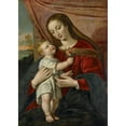thumbnail image 3 of Maarten Pepyn 11x14 Black Modern Framed Museum Art Print Titled - The Virgin with Child, 3 of 5