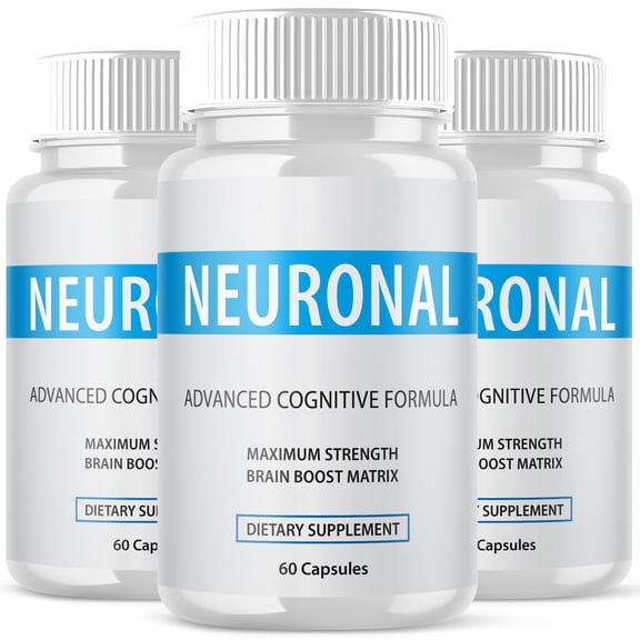 Neuronal - Brain Boost Matrix Supplement - Memory Booster Dietary Supplement for Focus, Memory, Clarity, & Energy - Advanced Cognitive Formula for Maximum Strength - 180 Capsules (3 Pack)