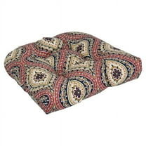 Blazing Needles 19-inch U-Shaped Spun Polyester Outdoor Tufted Dining Chair Cushion  93184-1CH-OD-224